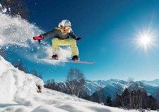Snowboard winterszene sport - winterszene,