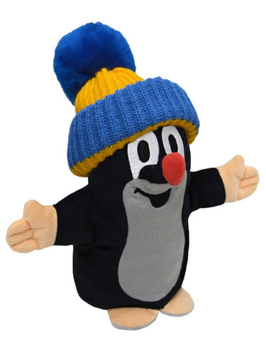 Maulwurf handpuppe 25cm mütze - handpuppe,