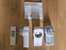 Funk-Schalter Set 3 Steckdosen Mit Fernbedienung