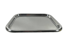 ALESSI Tablett 5006 Design Ettore Sottsass 53x42 cm Edelstahl 18/10