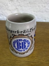 Alter Steingut Bierkrug