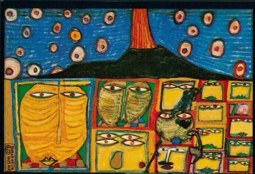 Kunst postkarte 1995 - ak, kunst-postkarte