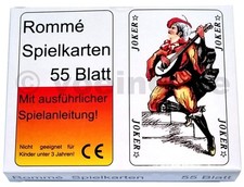 10x 55 Romme Karten