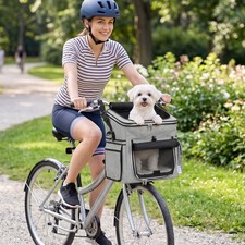 Pawhut hundekorb fahrrad vorne - pawhut,