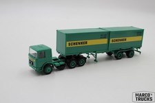 Herpa MAN F8 2x 20ft Containersattelzug „Schenker" 1:87 /H24378