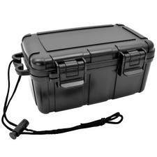 Kunststoffbox Wasserdicht Schwarz Transport Kiste Outdoor Camping Survival EDC