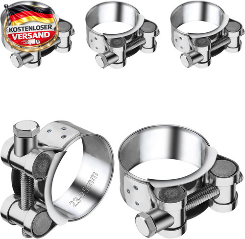 Auspuffschelle edelstahl 25 - auspuffschelle,