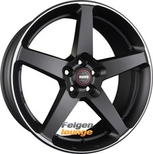 4x MOMO FIVE Black Matt