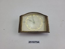 Tischuhr Holz Glas Metall 30er