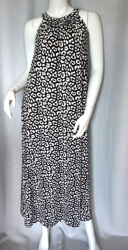 Neckholder maxikleid animal - neckholder,