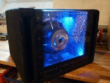 HIFONICS TX8-BPi Titan 20cm 8" Subwoofer Bandpass mit Acrylglas + LED 300 WRMS