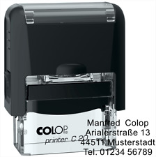 Namensstempel Stempel Adressstempel personalisiert Arial 4 Zeilen Muster 20/A