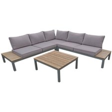 Gartenmöbel Lounge Set Valentina Inkl. Auflagen und Kissen 4-teilig, Garten, Ter
