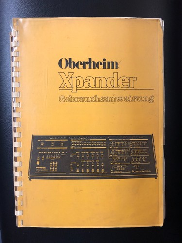 Oberheim xpander manual - oberheim,