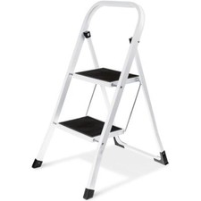 Lefeld 2-Stufen Trittleiter klappbar Klapptritt Leiter Trittbrett 300x200mm