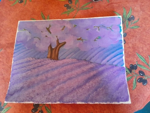 Landschaftsbild acryl - landschaftsbild,