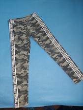 140/146 Thermo Leggins Hose Plüsch Bundeswehr Tarn Druck Armee Olive Gefüttert 