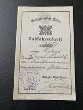 Persönliche radfahrerkarte - persönliche, radfahrerkarte/