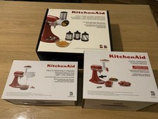 Kitchen Aid 3er Set-Püriervorsatz+Fleischwolf+Schneide-u. Reibevorsatz -Neu-