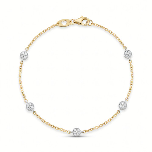 Armband 585 weißgold zirkonia - armband,