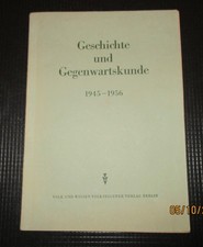 Geschichte und Gegenwartskunde, Lehrbuch-Schulbuch DDR 1956, Taschenbuch
