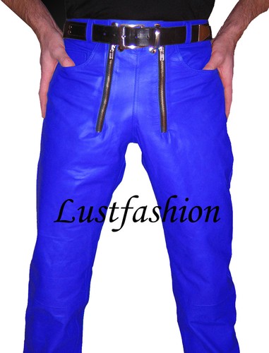 Lederhose blau zimmermannshose - blau,