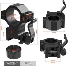 QD Zielfernrohr Montage 25.4mm/30mm Schiene Picatinny Prismenschiene Jagd