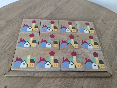 Vintage holz legespiel mertens - vintage,