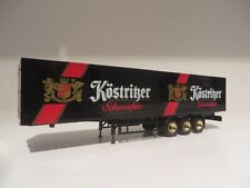 Herpa Auflieger Trailer Kofferaufbau Köstritzer schwarz 1:87 H0 Umbau