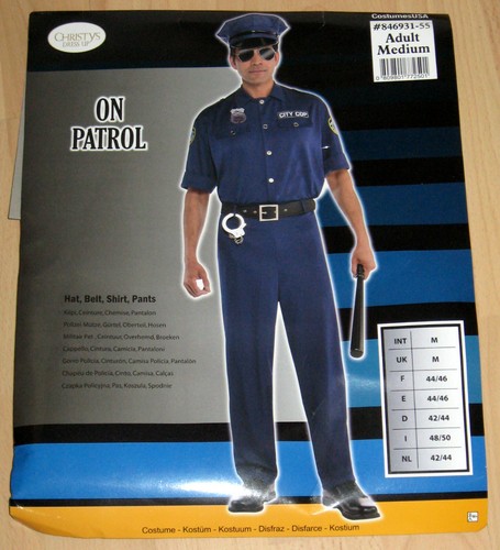 Karneval kostüm city - cop, gr