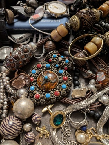 Großes gem schmuck konvolut - gem.,