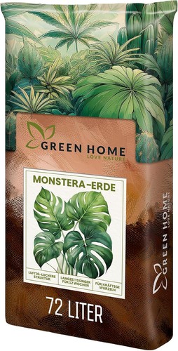 Green home monstera erde - monstera, 72l
