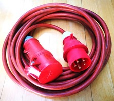 9,90 m CEE Starkstromkabel H07BQ-F 400V 16A 5x1,5mm² IP54  orange