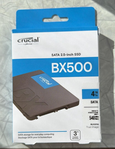 Crucial bx500 4tb - crucial, ssd