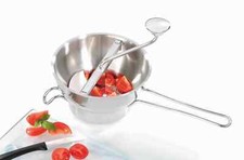 GEFU Flotte-Lotte Passier-Gerät Passiermühle aus Edelstahl Inkl. 2 Lochscheiben