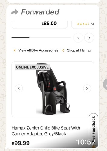 Hamax zenith fahrradkindersitz - hamax,