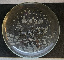Kuchenteller /Gebäckteller/ Weihnachtsteller/ Glas /31 cm Durchmesser... schwer