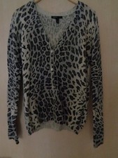 Damen Mango kuschelige Strickjacke Jäckchen Leo Gr. M
