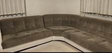 Sofa mit Bettfunktion & Stauraum – Eleganter Kaffeeton, sehr guter Zustand