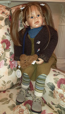 TOP ZUSTAND !!  "Nele" von Waltraud Hanl, HANDSIGNIERT, Zapf Creation