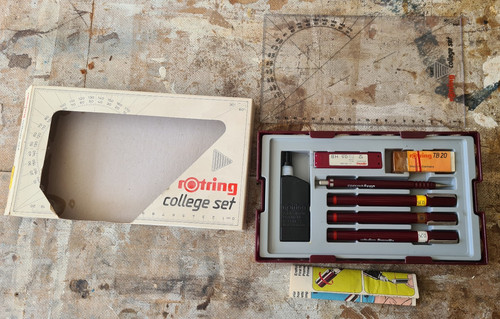 Rotring college set vintage - rotring,