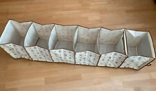 Hängeregal für Kleiderschrank, 6 Fächer, Braun/Beige