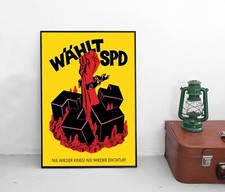 Poster SPD -Nie wieder Krieg