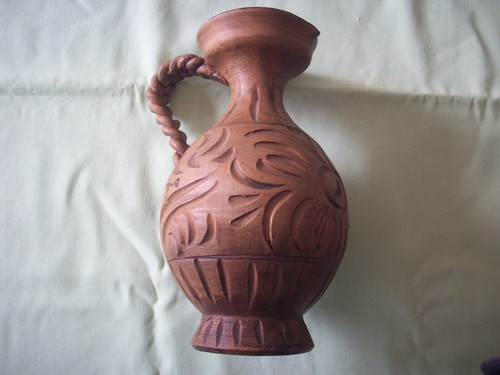Braune vase spanien keramik - vase,