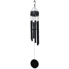 Wind Chimes Black Aluminum
