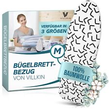Villkin Bügelbrettbezug – Passgenau & rutschfest | Ideal für Dampfbügeleisen | M