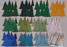 Stanzteile Tanne Wald Weihnachten Winter Kartenaufleger Handarbeit Basteln Deko