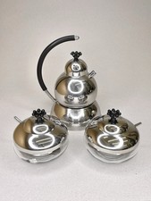 80er WMF Espressokocher Moka Pot Serie King Matteo Thun Set, Ohne Kaffeetrichter