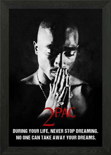 2pac portrait mit - 2pac,