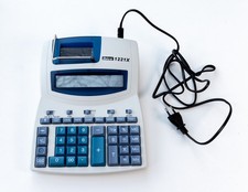Ibico, Halbprofessioneller Druckrechner 1221X, kompakt, Weiß/Blau, IB410031